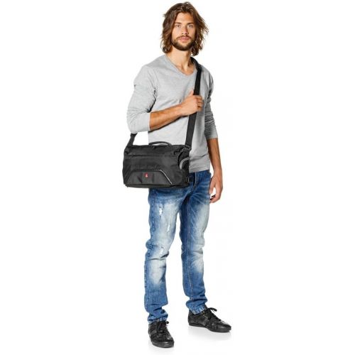  Visit the Manfrotto Store Manfrotto MB MA-MS-GY Small Active Messenger Bag (Grey)