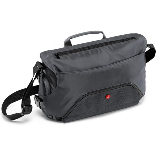  Visit the Manfrotto Store Manfrotto MB MA-MS-GY Small Active Messenger Bag (Grey)