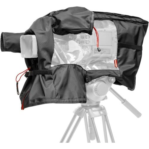  Visit the Manfrotto Store Manfrotto MB PL-RC-10 DSLR Camera Rain Cover, to Use with Shoulder Camcorders, Waterproof, Protects from Dust and Rain, for Photographers, Videographers - Black/Charcoal Grey