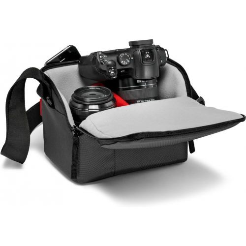  Visit the Manfrotto Store Manfrotto MB NX-SB-IGY Shoulder Bag for CSC with Additional Lens (Grey)