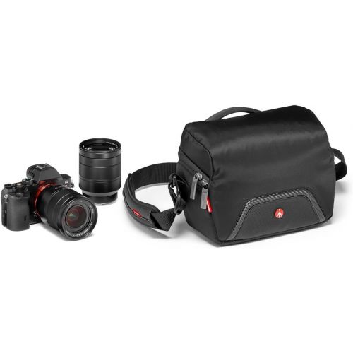  Visit the Manfrotto Store Manfrotto MB MA-SB-C1 Lightweight Advanced Camera Shoulder Bag Compact 1 for CSC, Black