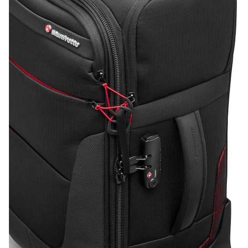  Visit the Manfrotto Store Manfrotto Reloader Air-55 Pro Light Camera Roller Bag for Camcorders, DSLR, Professional Reflex Cameras, Holds up to 2 Camera Bodies with Lenses, Pocket for 17 PC and Pocket for Do