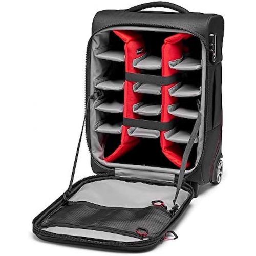  Visit the Manfrotto Store Manfrotto MB PL-RL-A50 Reloader Air 50 Professional Photography Roller Bag for DSLR, Reflex, CSC Premium Cameras, Trolley Holds up to 2 Cameras and Lenses, with a 15 Pocket for PC