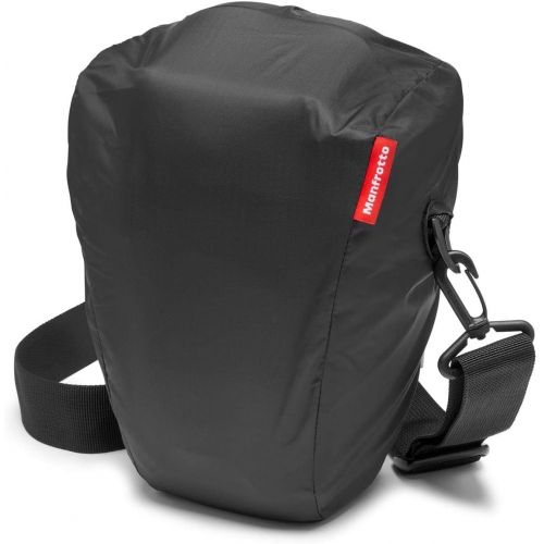  Visit the Manfrotto Store Manfrotto MB MA2-H-M Advanced² Camera Holster M, Medium, for DSLR and Mirrorless with Standard Lens, with Tripod Attachment, Removable Shoulder Strap, Coated Fabric