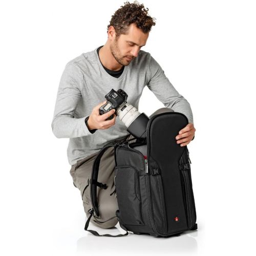  Visit the Manfrotto Store Manfrotto MB MP-BP-20BB Pro Backpack 20 (Black)