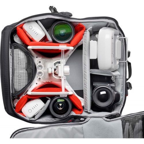  Visit the Manfrotto Store Manfrotto Pro Light 3N1-36 Photography Backpack for Cameras, Reflex, Drones, Holds up to 3 Cameras and 5 Lenses, with Pocket for Tablet and 15 PC, Suitable for Canon C100 and DJI P
