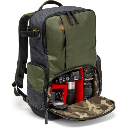  Visit the Manfrotto Store Manfrotto MB MS-BP-IGR Medium Backpack for DSLR Camera & Personal Gear (Green)