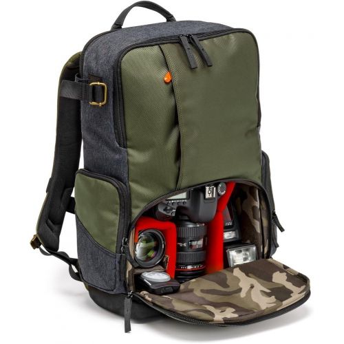  Visit the Manfrotto Store Manfrotto MB MS-BP-IGR Medium Backpack for DSLR Camera & Personal Gear (Green)