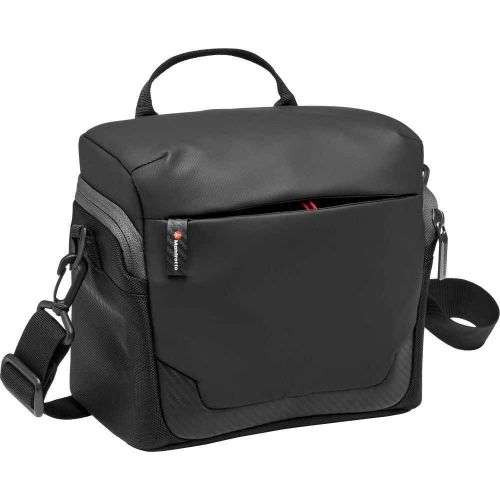  Manfrotto MB MA2-SB-M Advanced² Camera Shoulder Bag M, Medium, for Mirrorless with Standard Lenses, with Multiple Pockets, Tripod Attachment, Removable Shoulder Strap, Coated Fabri