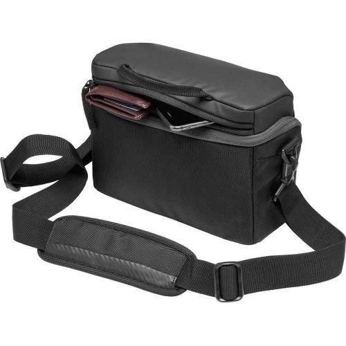  Manfrotto MB MA2-SB-M Advanced² Camera Shoulder Bag M, Medium, for Mirrorless with Standard Lenses, with Multiple Pockets, Tripod Attachment, Removable Shoulder Strap, Coated Fabri