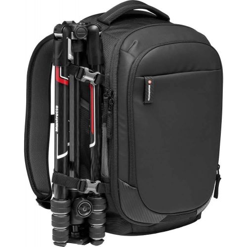  Manfrotto MB MA2-BP-GM Advanced² Gear M Camera and Laptop Backpack, for DSLR and Mirrorless with Standard Lenses, Full Front Compartment, Convertible Padded Divider System, Tripod