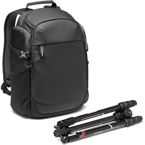  Manfrotto MB MA2-BP-BFR Advanced² Befree Camera Backpack, Fits 15 Inch Laptop, Rear Access, Expandable Side Pocket for Travel Tripod, for DSLR/Mirrorrless/CSC/Drone and Standard Le