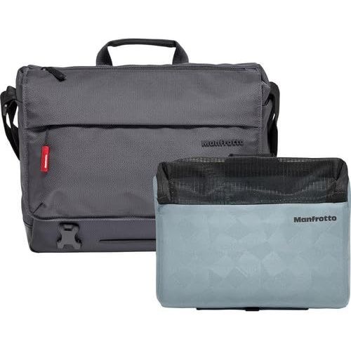  Manfrotto Manhattan Messenger Speedy 10 Camera Bag, Multiuse, for Carrying Camera and Accessories, in Water Repellent Material, Photography Bag with PC and Tablet Compartment, with