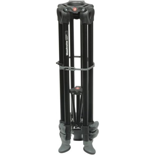  Manfrotto MVK502AM-1 Professional Fluid Video System Aluminum Tripod with Telescop Twin Leg (Black)