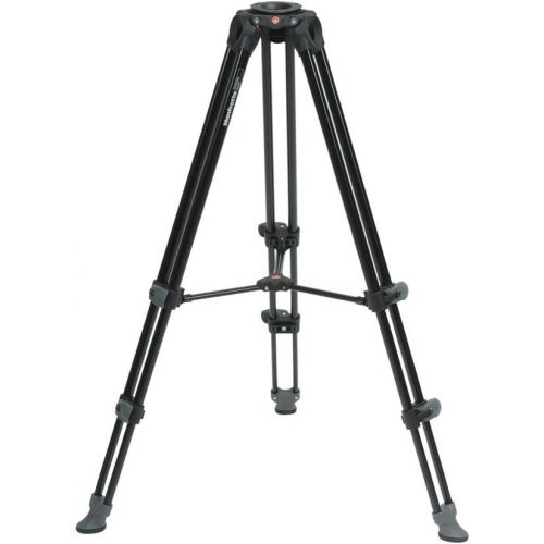  Manfrotto MVK502AM-1 Professional Fluid Video System Aluminum Tripod with Telescop Twin Leg (Black)