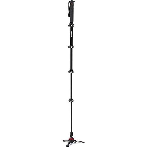  Manfrotto Xpro 5 Section Carbon Fiber Video Monopod, Black (MVMXPROC5US)