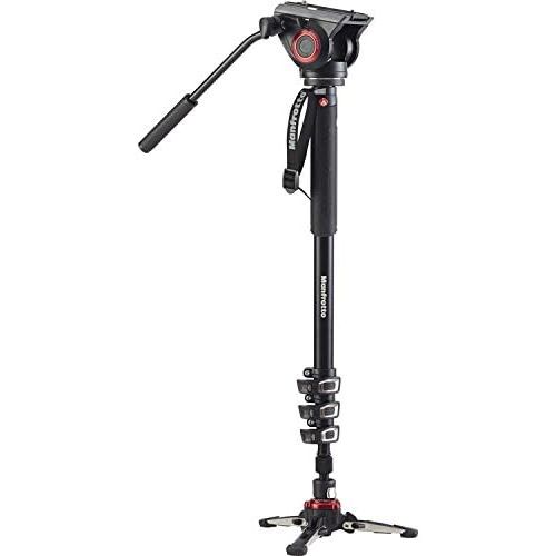  Manfrotto Xpro 5 Section Carbon Fiber Video Monopod, Black (MVMXPROC5US)