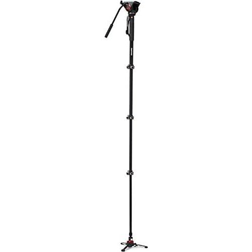  Manfrotto Xpro 4 Section Aluminum Video Monopod, Black (MVMXPROA4US)