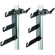 Manfrotto 044 BP Clamps-2 Holder Hooks 045 Mounted on 2 Superclamps 035