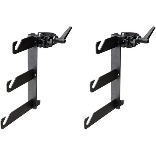  Manfrotto 044 BP Clamps-2 Holder Hooks 045 Mounted on 2 Superclamps 035