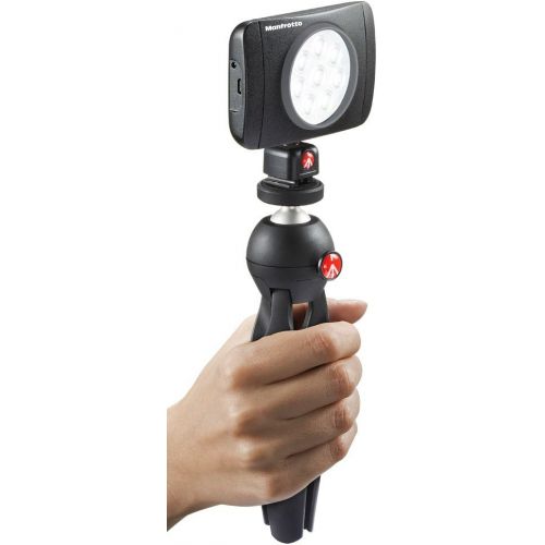  Manfrotto Lumimuse 8 On-Camera Led Light with Built-in Bluetooth Black, Compact (MLUMIMUSE8A-BT)