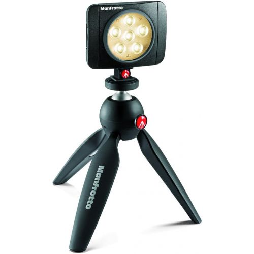  Manfrotto Lumimuse 8 On-Camera Led Light with Built-in Bluetooth Black, Compact (MLUMIMUSE8A-BT)