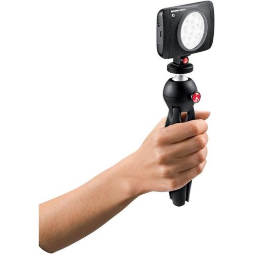  Manfrotto Lumimuse 8 On-Camera Led Light with Built-in Bluetooth Black, Compact (MLUMIMUSE8A-BT)