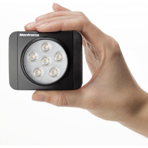  Manfrotto Lumimuse 8 On-Camera Led Light with Built-in Bluetooth Black, Compact (MLUMIMUSE8A-BT)