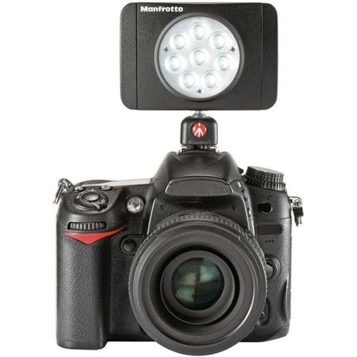  Manfrotto Lumimuse 8 On-Camera Led Light with Built-in Bluetooth Black, Compact (MLUMIMUSE8A-BT)