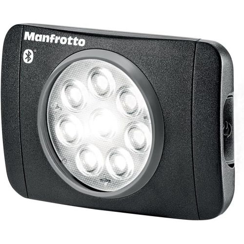  Manfrotto Lumimuse 8 On-Camera Led Light with Built-in Bluetooth Black, Compact (MLUMIMUSE8A-BT)