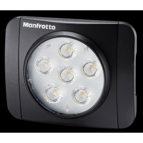  Manfrotto Lumimuse 8 On-Camera Led Light with Built-in Bluetooth Black, Compact (MLUMIMUSE8A-BT)