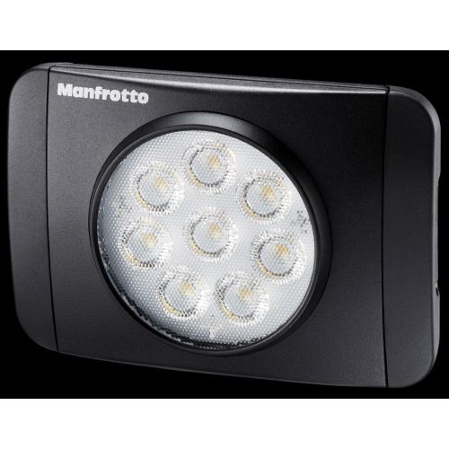  Manfrotto Lumimuse 8 On-Camera Led Light with Built-in Bluetooth Black, Compact (MLUMIMUSE8A-BT)