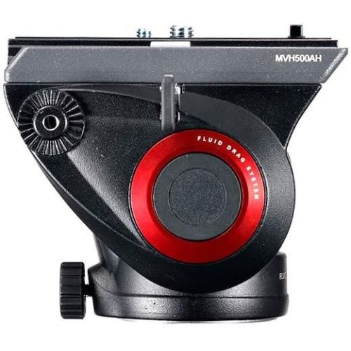  Manfrotto MVK500C Lightweight Fluid Video System with Carbon Fiber Legs (Black)