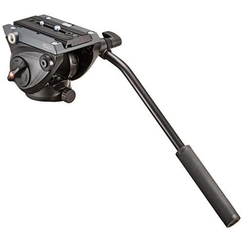  Manfrotto MVH500A Pro Fluid Head with 60mm Half Ball (Black)