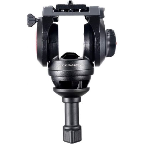  Manfrotto MVH500A Pro Fluid Head with 60mm Half Ball (Black)