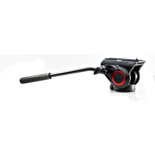  Manfrotto MVH500A Pro Fluid Head with 60mm Half Ball (Black)