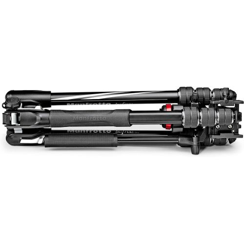  Manfrotto Travel Befree Live Aluminium Tripod Twist, Video Head, Black, Compact (MVKBFRT-LIVEUS)