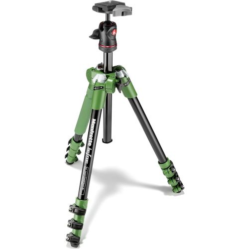  Manfrotto MKBFRA4G-BH BeFree Compact Aluminum Travel Tripod Green