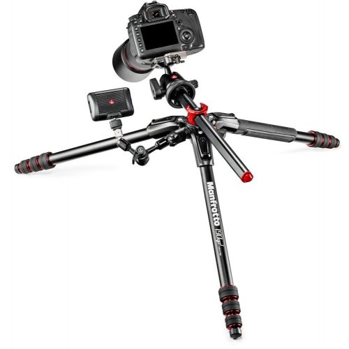  Manfrotto 190go! V1.0 Aluminum 4-Section Tripod with Ball Head (MK190GOA4B-BHUS)