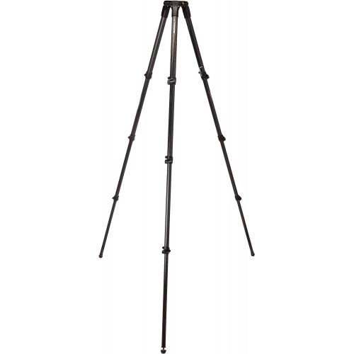  Manfrotto 536 Carbon Fiber 3-Stage Video Tripod with 75100mm Bowl - Black