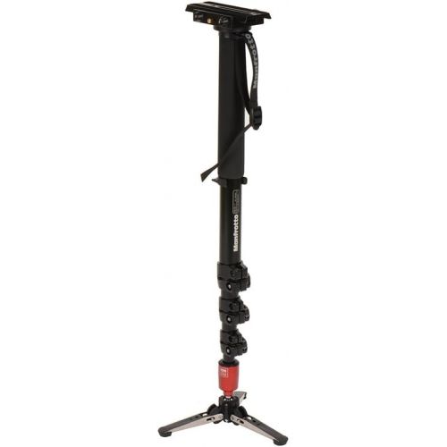  Manfrotto 562B-1 Fluid Video Aluminum Monopod with Plate