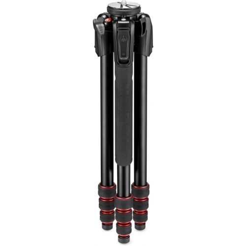  Manfrotto 190go! M-Series 4-Section Twist Lock Carbon Fiber Camera Tripod, 15.43 lbs Capacity, 58 Max Height