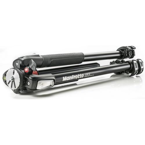  Manfrotto MK055XPRO3-3W 055 Kit Aluminium 3-Section Horizontal Column Tripod with 3-Way Head