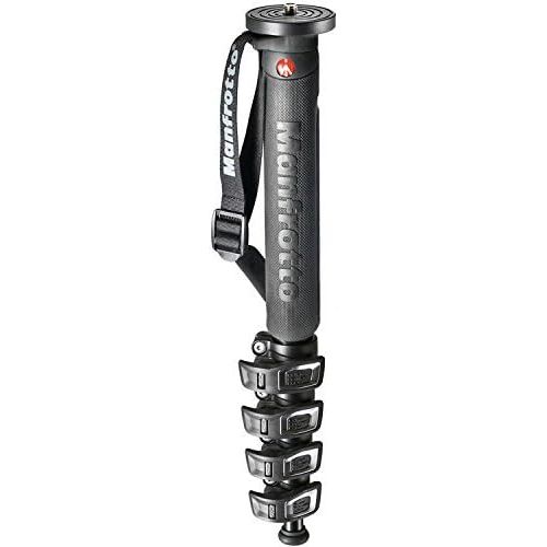  Manfrotto Xpro Monopod Plus Aluminum 4 Section, Black (MPMXPROA4US)