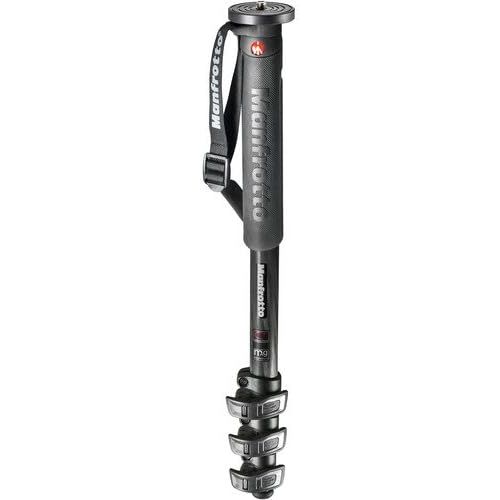  Manfrotto Xpro Monopod Plus Aluminum 4 Section, Black (MPMXPROA4US)