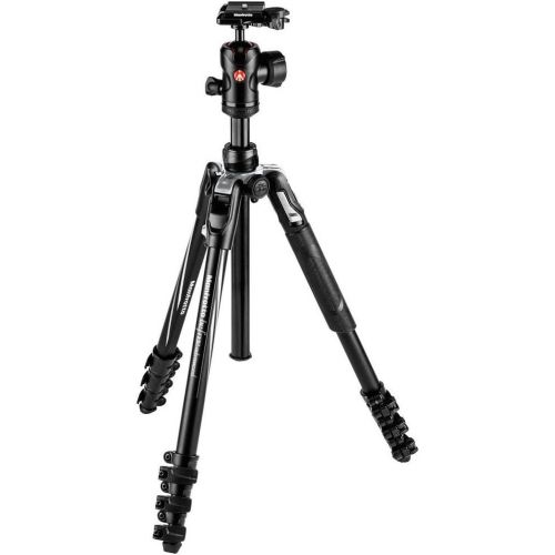  Manfrotto Befree Advanced Travel Al Tripod with Ball Head (Lever Locks, Black)