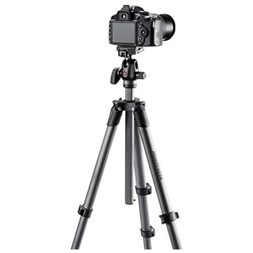  Manfrotto MKCOMPACTADV-BK Compact Advanced Tripod with 3-Way Head (Black)