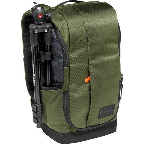  Manfrotto MB MS-BP-GR Lightweight Street Camera Backpack for CSC, Green & Grey