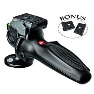 ZAYKIR Manfrotto 327RC2 light duty grip ball head with Quick Release (Black) Includes Two ZAYKiR Quick Release Plates