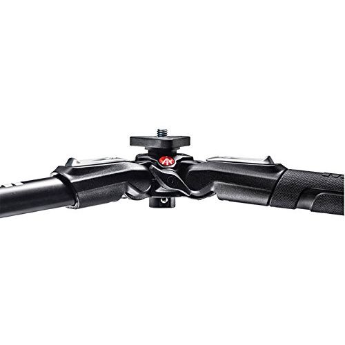  Manfrotto MT190X3 3 Section Aluminum Tripod wXPRO Fluid Head with Fluidity Selector Plus Two Bonus Replacement Quick Release Plates for The RC2 Rapid Connect Adapter